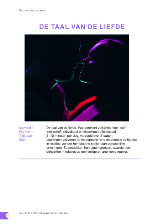 Educatief lesprogramma Veilig verliefd (VO-MBO) - Afbeelding 2